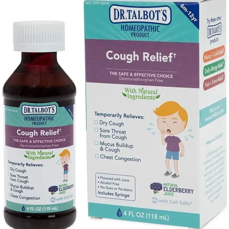 Nuby Cough & Cold*- 4 Oz Homeopathic Dr Talbots Cough Relief