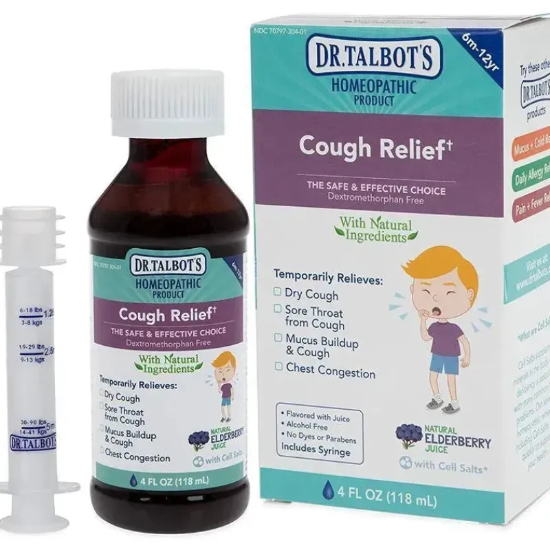 Nuby Cough & Cold*- 4 Oz Homeopathic Dr Talbots Cough Relief