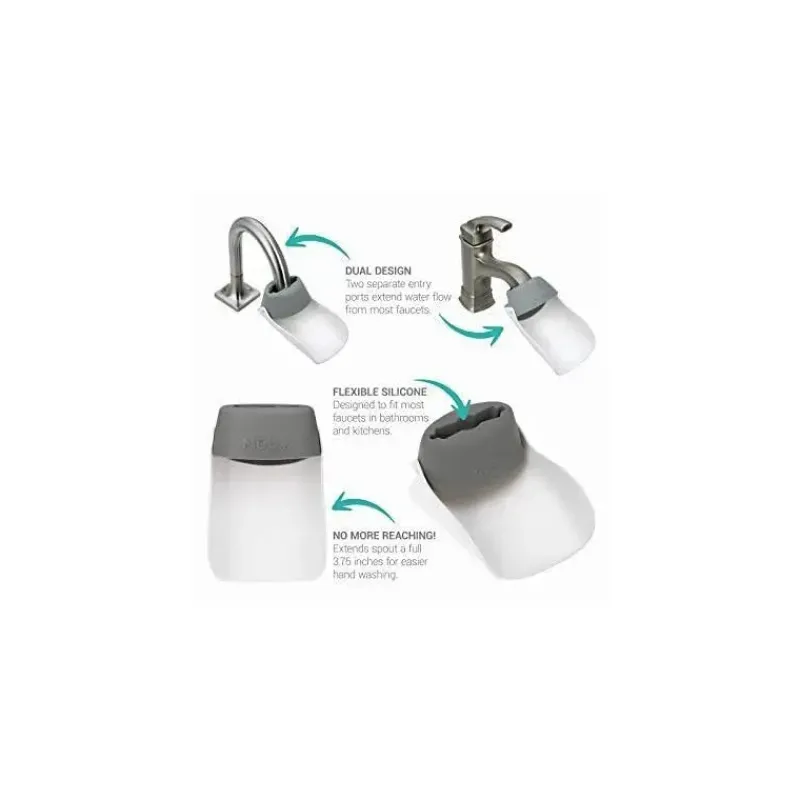 Nuby Bath Accessories & Organization*- 2 Pk Adjustable Faucet Extender