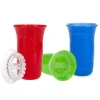 Nuby Straw, Sippy & Training Cups|Dishes, Utensils & Food Containers*- 3 Pk Edge Cup 2 Part 360 Drinking Cup, Blue/Red/Green