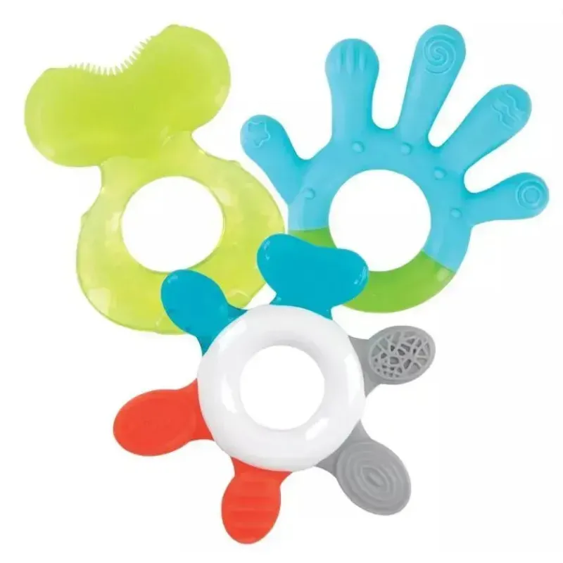Nuby Rattles & Teethers|Toys For 0-12 Months*- 3 Stage Teether Set