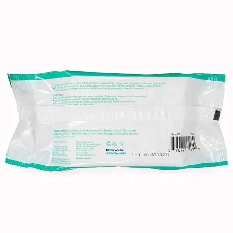Nuby Oral & Nasal Care*- All Natural Baby Tooth & Gum Wipes 48Ct