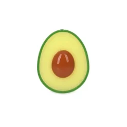 Nuby Toys For 0-12 Months|Gift For Baby*- All Silicone Fruit Teether Avocado With Pit