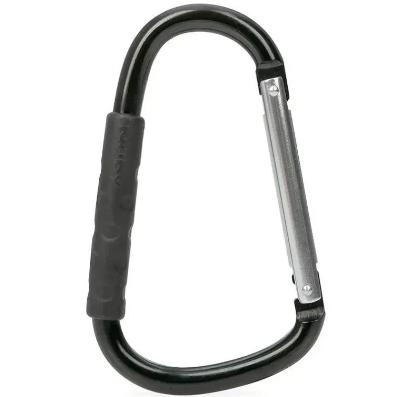 Nuby Storage & Organizers*- Aluminum Stroller Hook With Black Rubber Handle