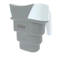 Nuby Bath Accessories & Organization*- Collapsible Bath Rinse Pail In, White/Gray