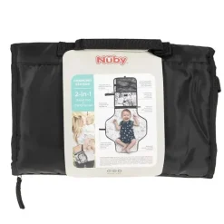 Nuby Changing Pads & Covers*- Dr. Talbot's All Black Portable Changing Pad with Case