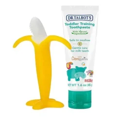 Nuby Oral & Nasal Care*- Dr. Talbot's Banana Brush Toddler Toothpaste Combo