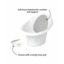 Nuby Bath Tubs & Seats*- Dr. Talbot's Compact Tub With Rinse Cup, Gray