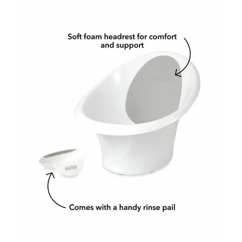Nuby Bath Tubs & Seats*- Dr. Talbot's Compact Tub With Rinse Cup, Gray