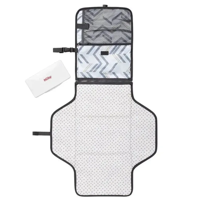 Nuby Changing Pads & Covers*- Dr. Talbot's Portable Changing Pad Chevron with Case