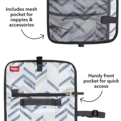 Nuby Changing Pads & Covers*- Dr. Talbot's Portable Changing Pad Chevron with Case