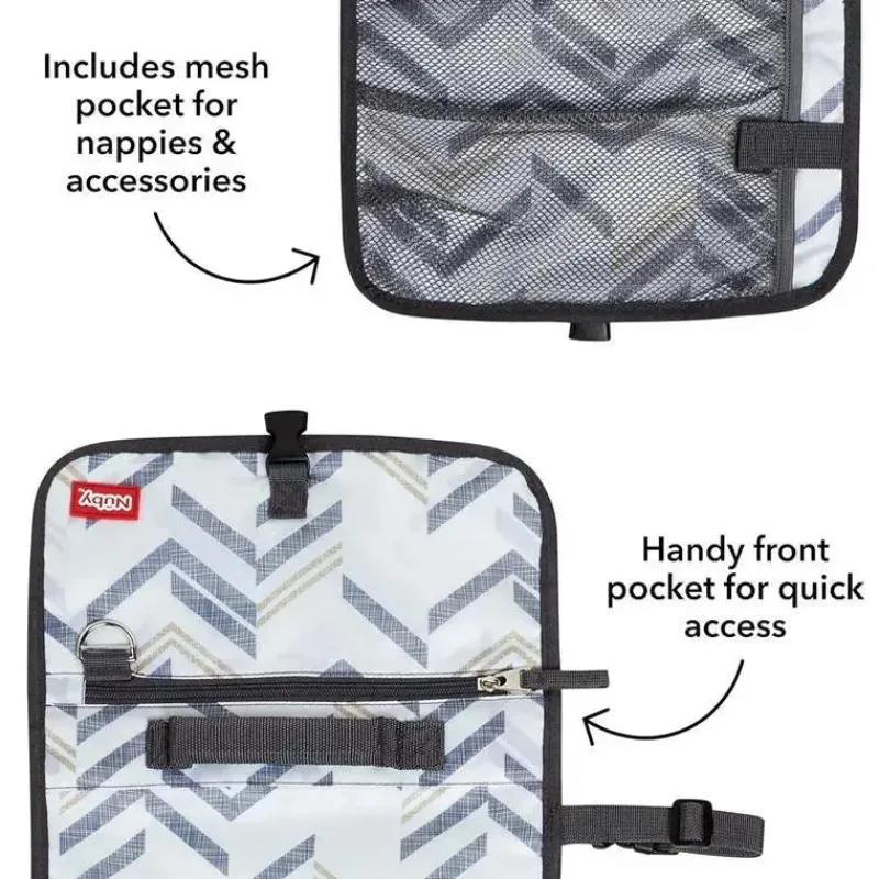 Nuby Changing Pads & Covers*- Dr. Talbot's Portable Changing Pad Chevron with Case