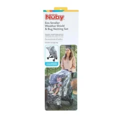 Nuby Weather Shields & Nets*- Eco Stroller Weather Shield & Insect Netting Set