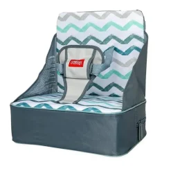 Nuby Seats & Booster Chairs*- Fabric Collapsible Booster Seat With Straps, Chevron
