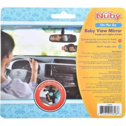 Nuby Mirrors & Safety*- Flat Back Seat Mirror Black