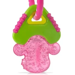 Nuby Toys For 0-12 Months|Gift For Baby*- Ice Gel Teether Keys Pink