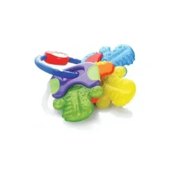 Nuby Rattles & Teethers|Toys For 0-12 Months*- Ice Gel Teether Keys Neutral