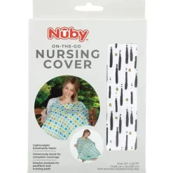 Nuby Nursing Covers, Scarves, & Wedges*- 5-In-1 Nursing Cover, Brush Strokes