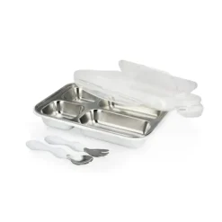 Nuby Plates & Bowls|Dishes, Utensils & Food Containers*- Insulated Stainless Steel Travel Lunch Box, White