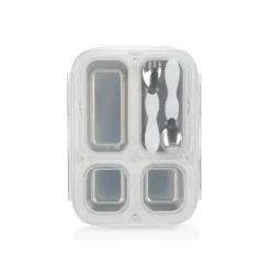 Nuby Plates & Bowls|Dishes, Utensils & Food Containers*- Insulated Stainless Steel Travel Lunch Box, White