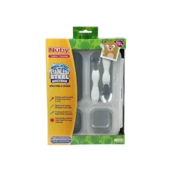 Nuby Plates & Bowls|Dishes, Utensils & Food Containers*- Insulated Stainless Steel Travel Lunch Box, White