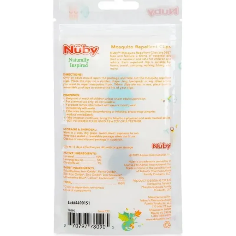 Nuby Skin Treatments*- Mosquito Clips For Baby & Toddler