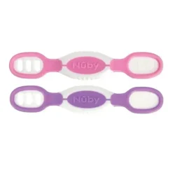 Nuby Utensils & Accessories|Dishes, Utensils & Food Containers*- Dip & Scoop Spoons, 2 Pack, Girl