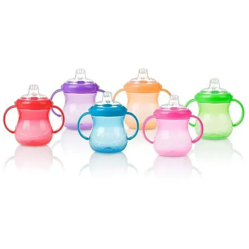 Nuby Straw, Sippy & Training Cups|Dishes, Utensils & Food Containers*- 10Oz 2 Handle No Spill Cup, Assorted Colors