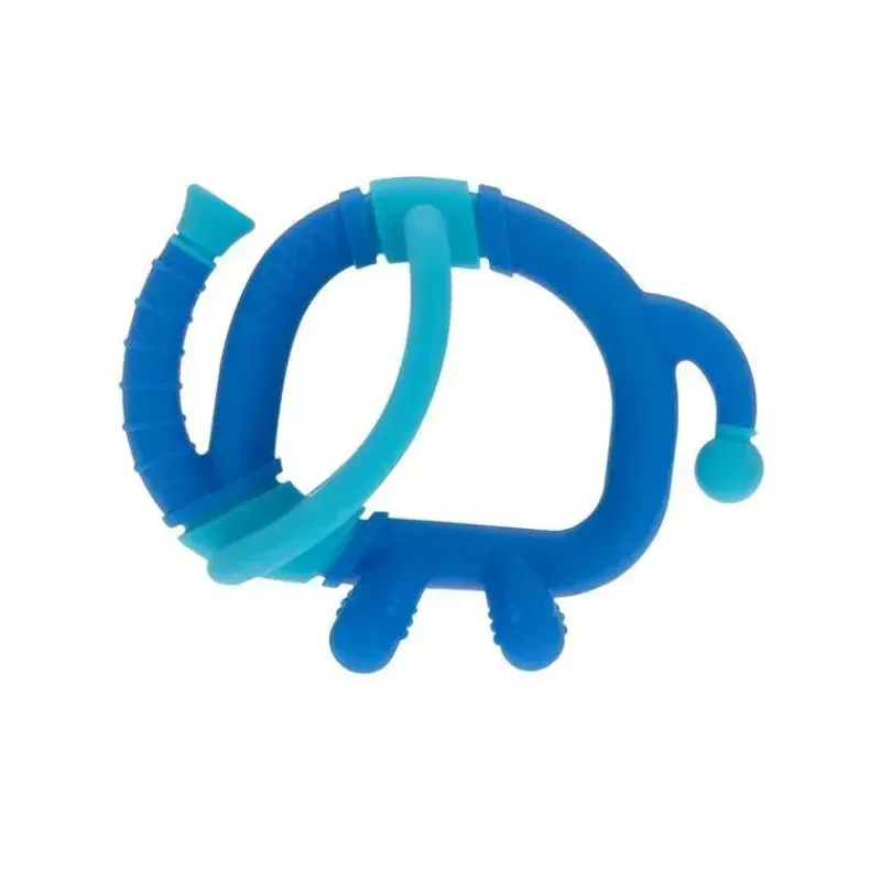 Nuby Rattles & Teethers*- 1-pack Geo Zoos, Assorted | Elephant, Giraffe, Octopus And Zebra