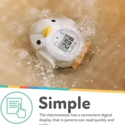 Nuby Bath Safety*- Penguin Baby Bath Thermometer