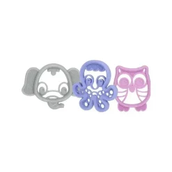 Nuby Rattles & Teethers|Toys For 0-12 Months*- 1Pk All Silicone Teethers, Mixed Case