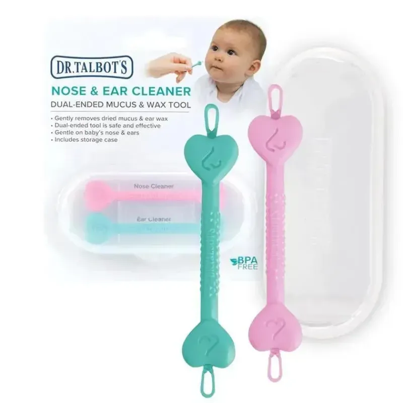 Nuby Oral & Nasal Care*- 2Pk Baby Ear And Nose Cleaner With Case