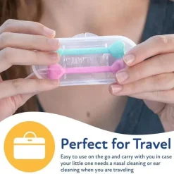 Nuby Oral & Nasal Care*- 2Pk Baby Ear And Nose Cleaner With Case
