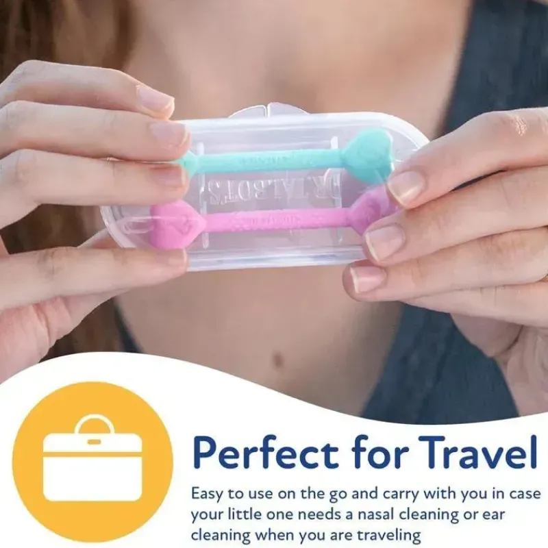 Nuby Oral & Nasal Care*- 2Pk Baby Ear And Nose Cleaner With Case
