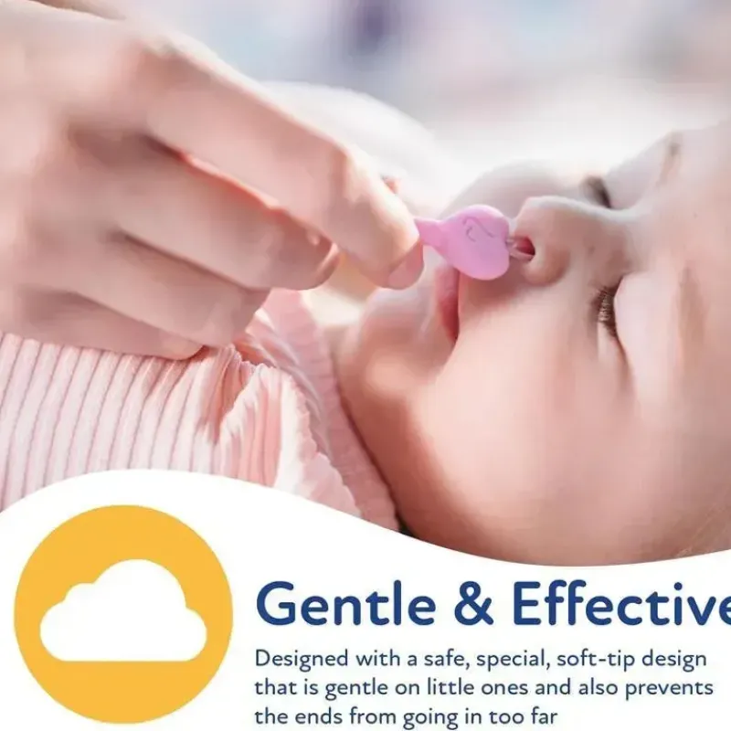 Nuby Oral & Nasal Care*- 2Pk Baby Ear And Nose Cleaner With Case