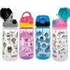 Nuby Straw, Sippy & Training Cups|Dishes, Utensils & Food Containers*- 2Pk Kid’s Printed Flip-it Active Water Bottle 18M+, Prints May Vary