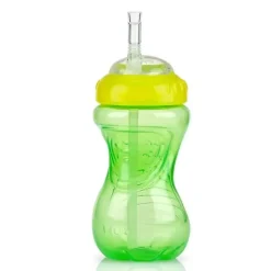 Nuby Water Bottle|Dishes, Utensils & Food Containers*- 1Pk 10Oz Ns Flexi Straw Cup, Assorted Colors