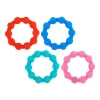 Nuby Rattles & Teethers|Toys For 0-12 Months*- 2Pk Silicone Ring Teether, Assorted Colors