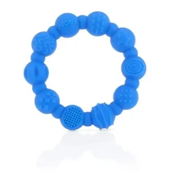 Nuby Rattles & Teethers|Toys For 0-12 Months*- 2Pk Silicone Ring Teether, Assorted Colors