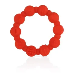 Nuby Rattles & Teethers|Toys For 0-12 Months*- 2Pk Silicone Ring Teether, Assorted Colors