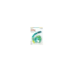 Nuby Rattles & Teethers|Toys For 0-12 Months*- 1Pk Silicone Teether with Silicone Bead Pacifinder, Mixed Case