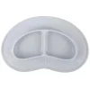 Nuby Suction Plates & Bowls|Dishes, Utensils & Food Containers*- Sectioned Silicone Feeding Mat, Gray
