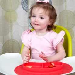 Nuby Plates & Bowls|Dishes, Utensils & Food Containers*- Sectioned Silicone Feeding Mat, Assorted Colors