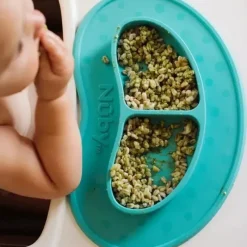 Nuby Plates & Bowls|Dishes, Utensils & Food Containers*- Sectioned Silicone Feeding Mat, Assorted Colors