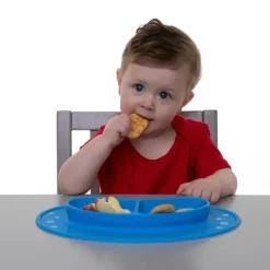 Nuby Plates & Bowls|Dishes, Utensils & Food Containers*- Sectioned Silicone Feeding Mat, Assorted Colors