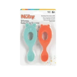 Nuby Utensils & Accessories|Dishes, Utensils & Food Containers*- Silicone Character Spoons - 2Pk Silicone, Bear & Mouse