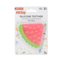Nuby Toys For 0-12 Months|Gift For Baby*- Silicone Fruit Teether