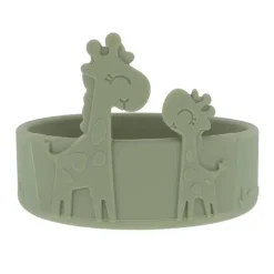 Nuby Suction Plates & Bowls|Dishes, Utensils & Food Containers*- Silicone Giraffe Baby Feeding Bowl - Green