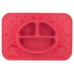 Nuby Plates & Bowls|Dishes, Utensils & Food Containers*- Silicone Sectioned Feeding Placema, Assorted Colors
