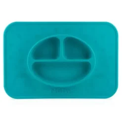 Nuby Plates & Bowls|Dishes, Utensils & Food Containers*- Silicone Sectioned Feeding Placema, Assorted Colors